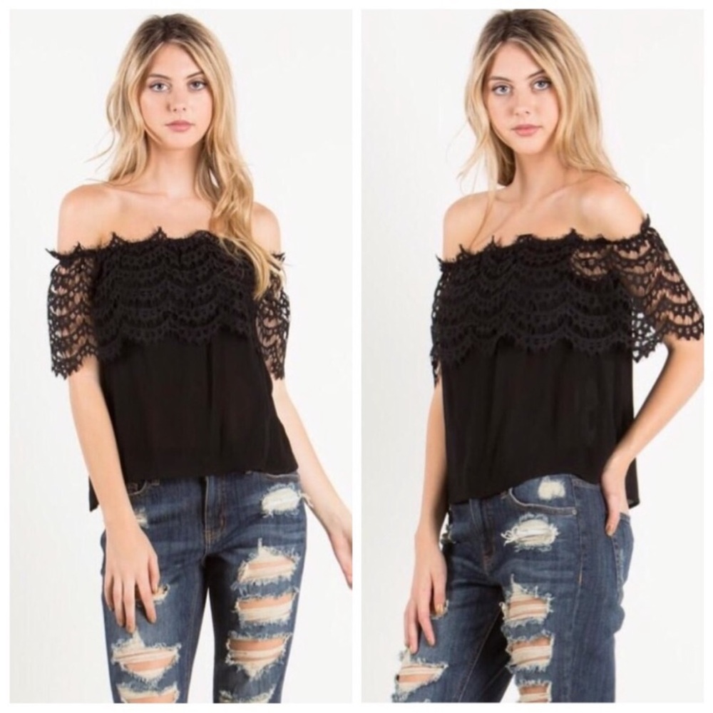 🖤 THE HANGER WOMENS SIZE SMALL BLACK COLD SHOULDER TOP